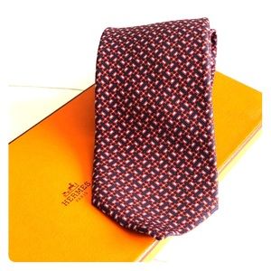 HERMÈS Silk Twill TALL Tie NWT